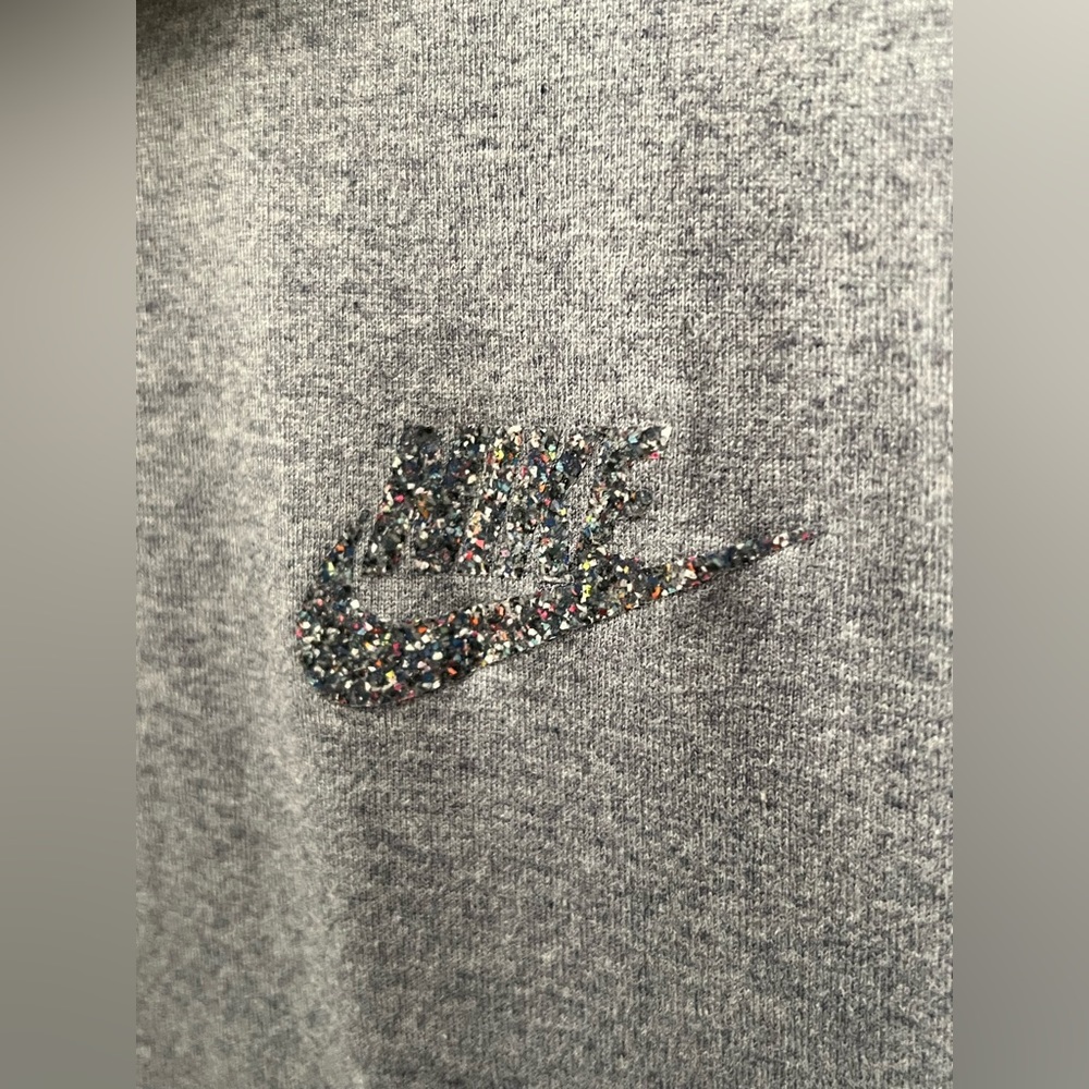 Nike Speckled Logo T Shirt Heavyweight Cotton Size Large Men’s - Picture 2 of 4